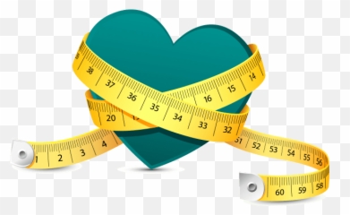 Heart With Tape Measure Png Image - Weight Loss