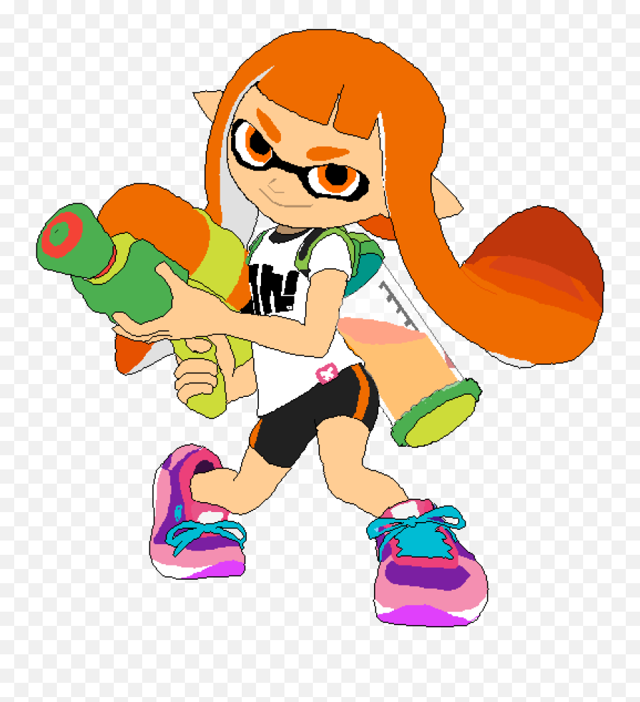 Pixilart - Inkling Girl By Isaiahtse Inkling Girl Png Transparent,Inkling Png
