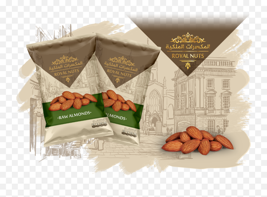 Royal Nuts Raw Almonds - Almond Png,Almonds Png