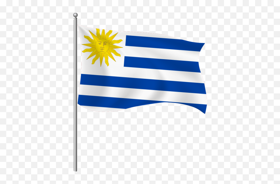 Download Flag Of Uruguay Seek - Flagpole Png,Waving Flag Outline Icon