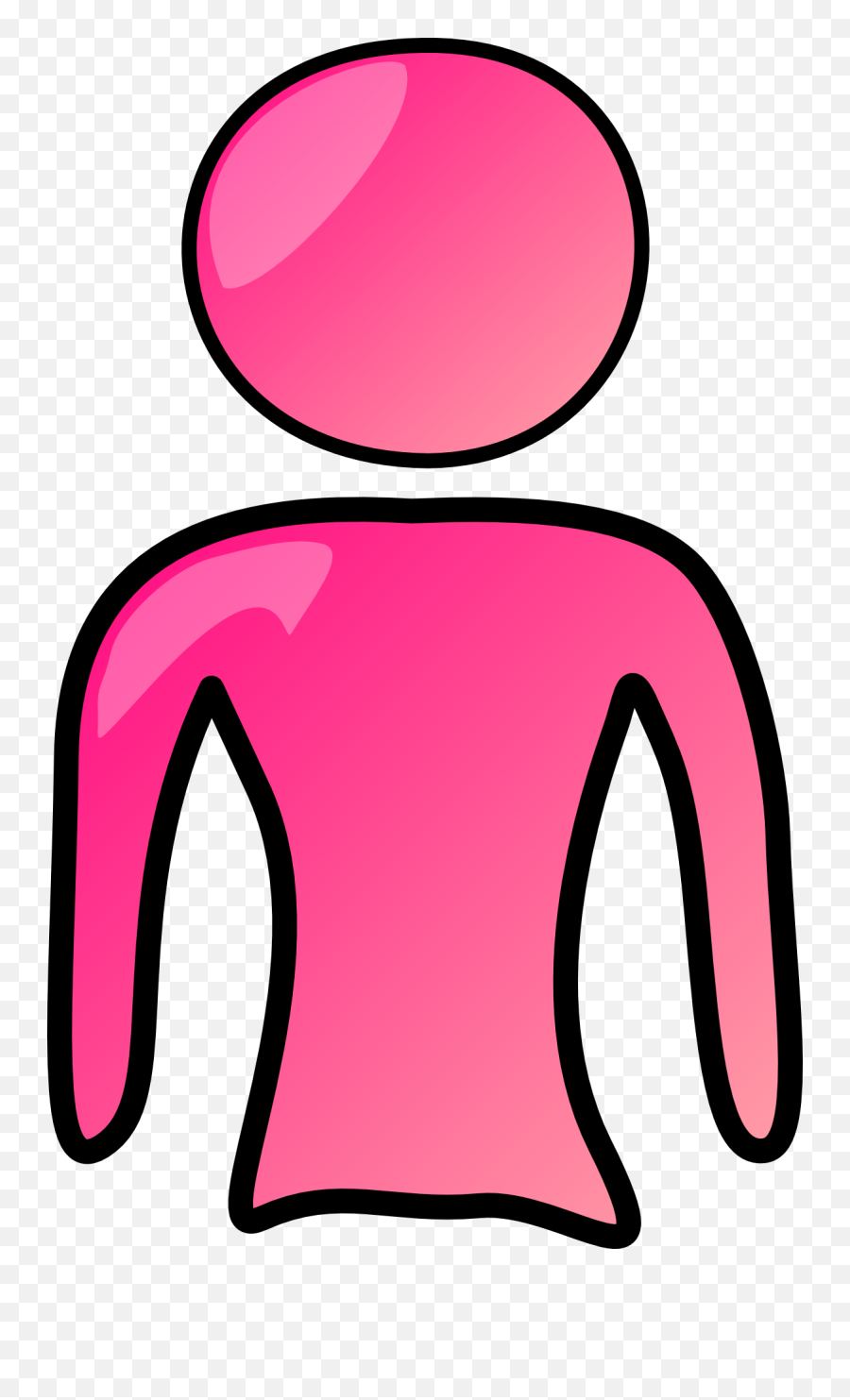 Person Pink Girl - Free Vector Graphic On Pixabay Logo Orang Pink Png,Torso Png