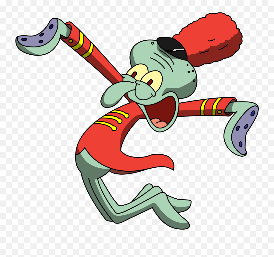 Spongebob Patrick And Squidward - Squidward Png,Squidward Png