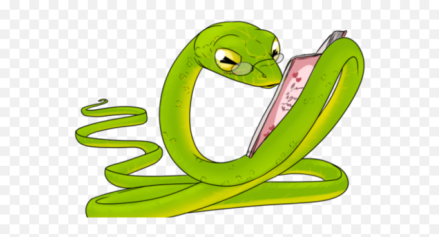 Green Snake Clipart Cartoon - Cartoon Png,Serpent Png