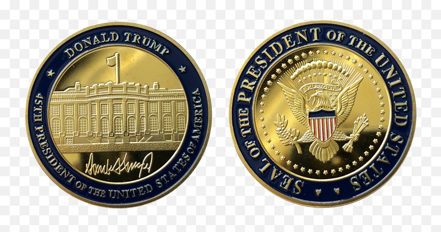 Trump Presidential Seal Coin Png