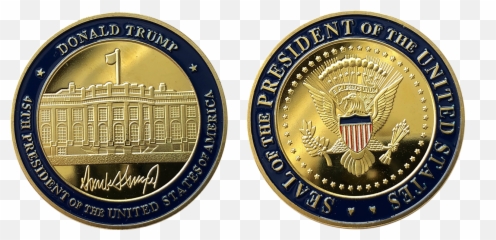 Trump Presidential Seal Coin Png