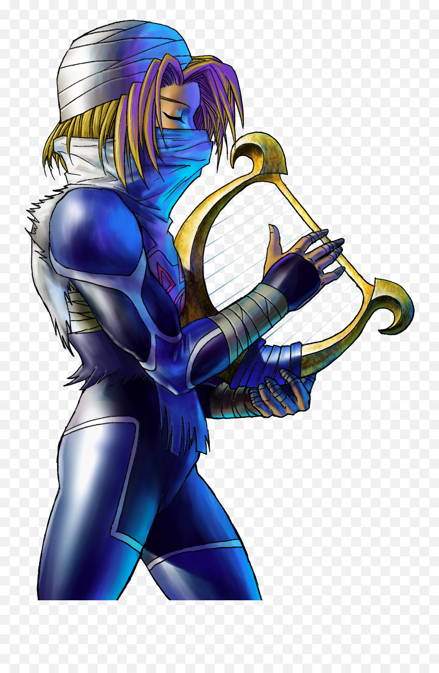 Goddessu0027s Harp - Zelda Wiki Sheik Harp Png,Harp Png