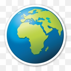 Download Earth Globe Png Photo - Planet Tshirt Save World Emoji Sticker