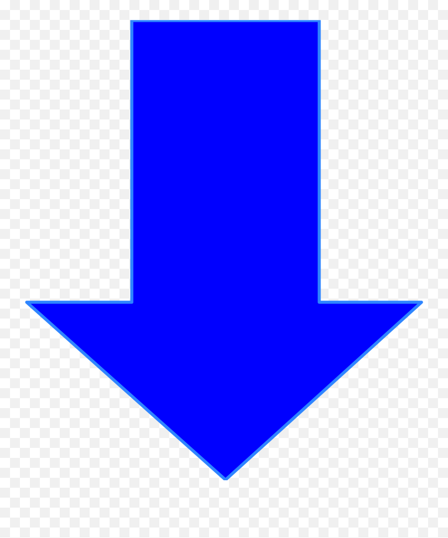 Transparent Blue Arrow Down - Transparent Blue Down Arrow Png,Blue Arrow Png