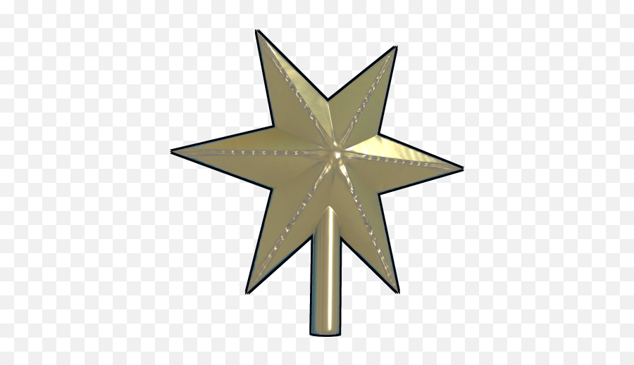 Star Tree Topper - Clip Art Png,Christmas Tree Star Png