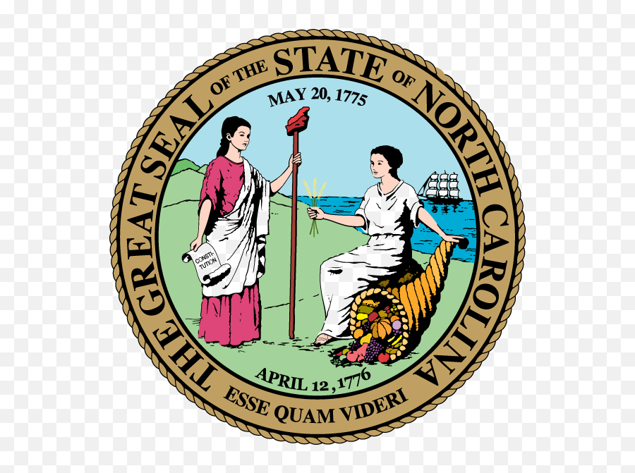 Court Clipart Magistrate - North Carolina State Seal Png North Carolina State Seal,Certificate Seal Png
