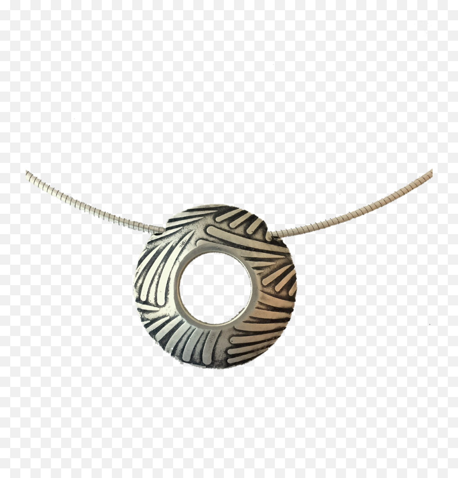 Enso Double Sided Necklace - Japanese Waves And Art Deco U2014 Eron Hamill Artisan Jewelry Png,Pendant Png