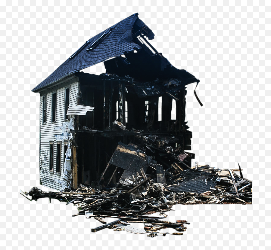 Download House Share Burnt Free Transparent Image Hq Clipart - Burnt House Transparent Png,House Cartoon Png