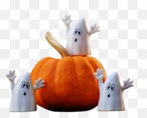 Free Photo Ghosts Happy Halloween Pumpkin - Decorations png