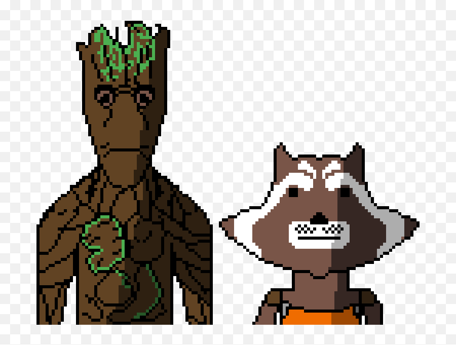 Download Groot And Rocket Racoon - Full Size Png Image Pngkit,Racoon Png