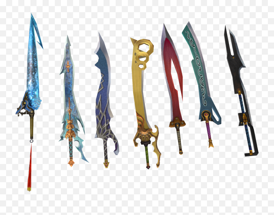 Drawn Katana Ffx - Mmd Sword Transparent Cartoon Jingfm Sword Mmd Png,Katana Png