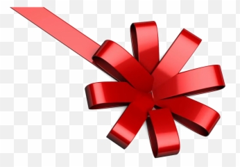 Red Bow Ribbon Png Background Image Arts - Gift Wrapping