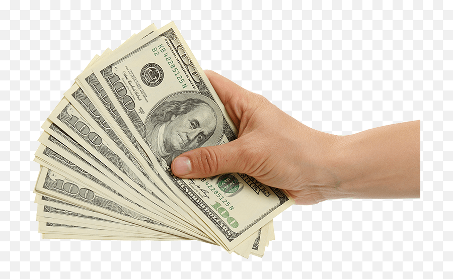 100 Dollar Bill Png Image - Hand With Money Png,Money Transparent Background