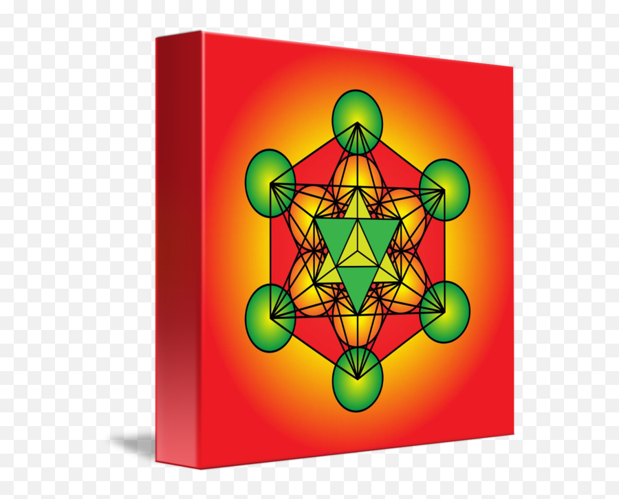 Metatrons Cube With Merkaba By Galactic Mantra - Cube Merkaba Png,Metatron's Cube Png
