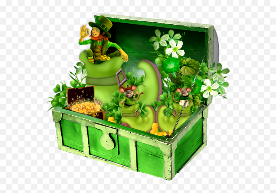 St Patricku0027s Day Green Leprechaun Plant For Png Transparent