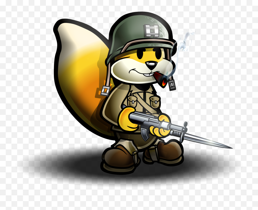 Paper Conker By Schreckengast - Soldier Shc Squirrel High Command Conker Png,Conker's Bad Fur Day Logo