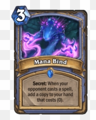 Mana Bind - Hearthstone Card Library Hearthstone Mana Bind Hearthstone Png,Secret Of Mana Logo