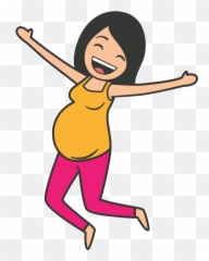 Pregnant Woman Icon Png Clipart - Full Size