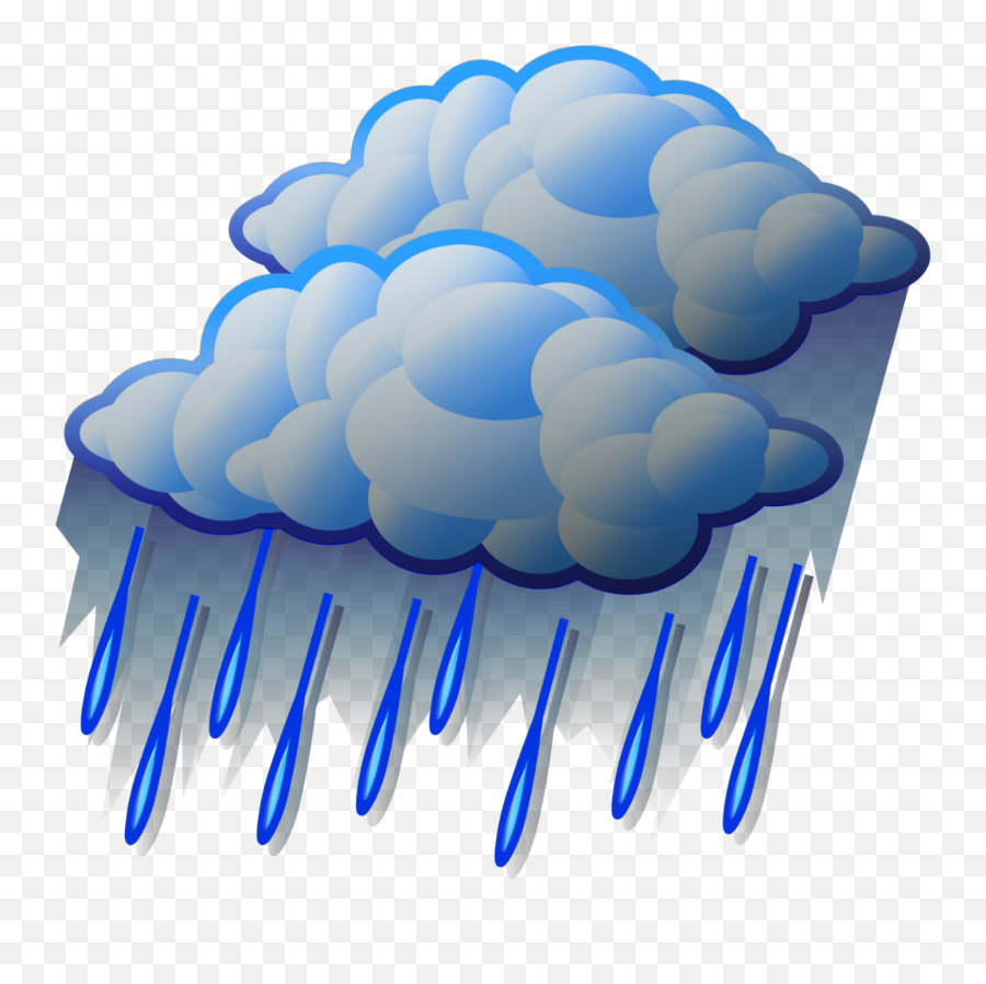 Ftestickers Clipart Cloud Rain Raindrops - Heavy Rain Heavy Rain Cloud Clipart Png,Rain Cloud Transparent