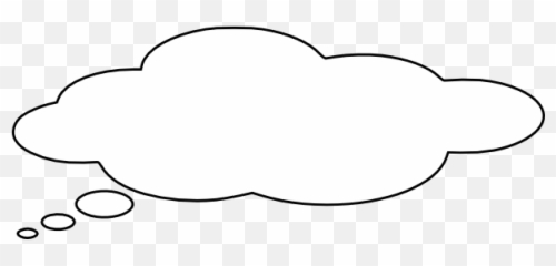 Thought Balloon Clip Art - vector clip art Black And White Bubble png