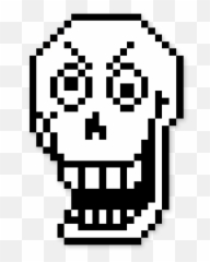 Undertale Sticker By - DELTARUNE STCKERS Undertale Papyrus Head Png
