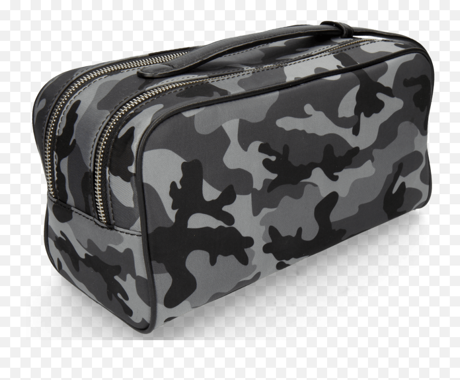 Toiletry Bags Palermo Textile Camo Grey Milled Black - Shoulder Bag Png,Camouflage Png