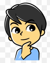 Man Is Thinking Clipart - Boy With Thought Bubble png