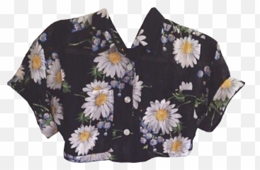 Black Beige Daisy Shirt Polyvore Moodboard Filler - Looks Perfeitos Png,Gray Shirt Png
