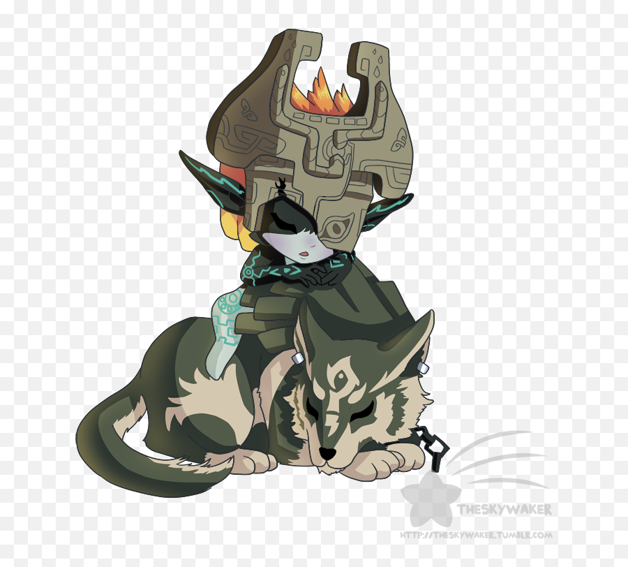 Midna Drawing Wolf Link - Fictional Character Png,Midna Png
