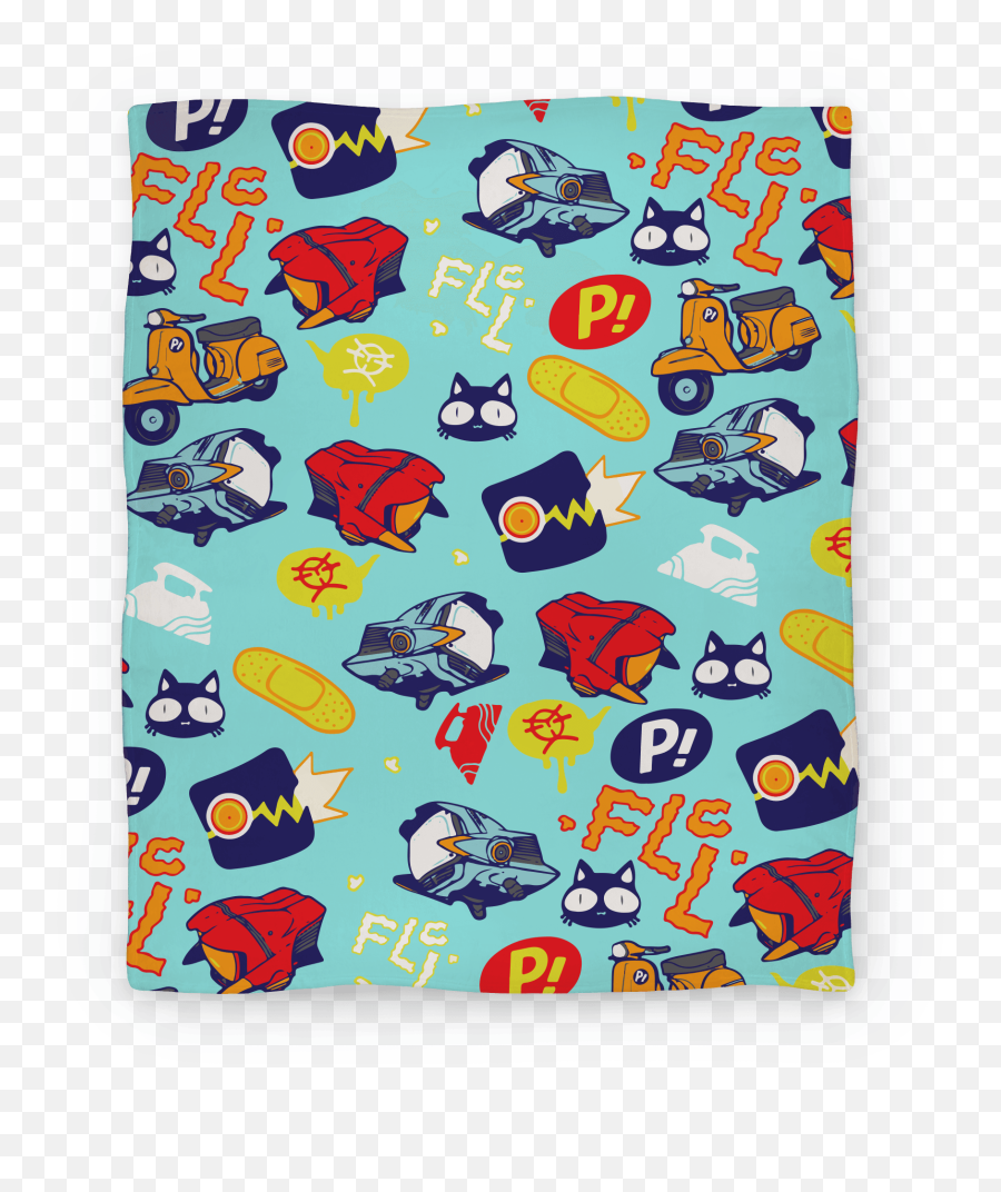 Flcl Anime Pattern Blankets - Microfiber Png,Flcl Png