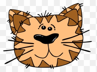 Cartoon Cat Face Drawing Free Image - Cartoon Cat Cute Vector Png,Cat Face Transparent