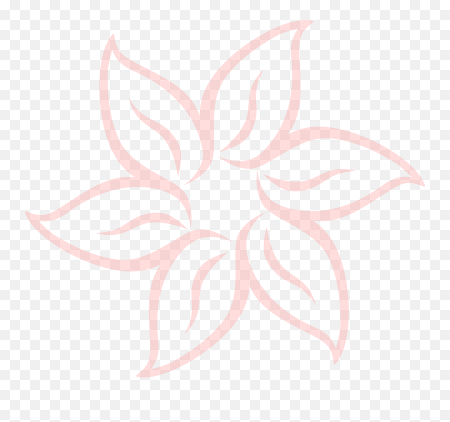Simple Flower Png Image - Black Flower Outline Png,Simple Flower Png