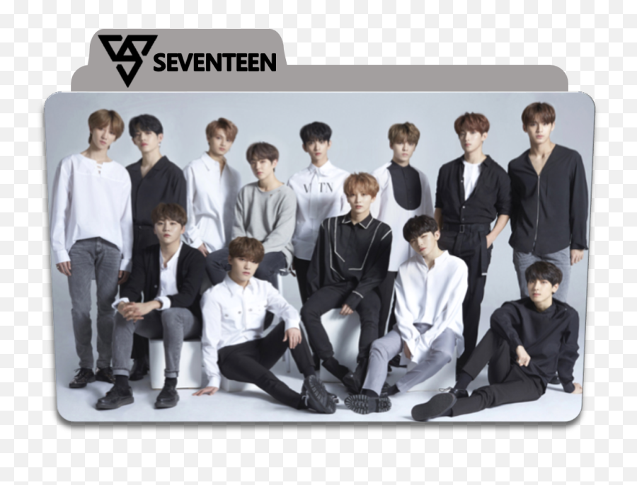 Download Folder Icon Kpop Kdrama - Seventeen With Their Names Png,Kpop Icon Folder