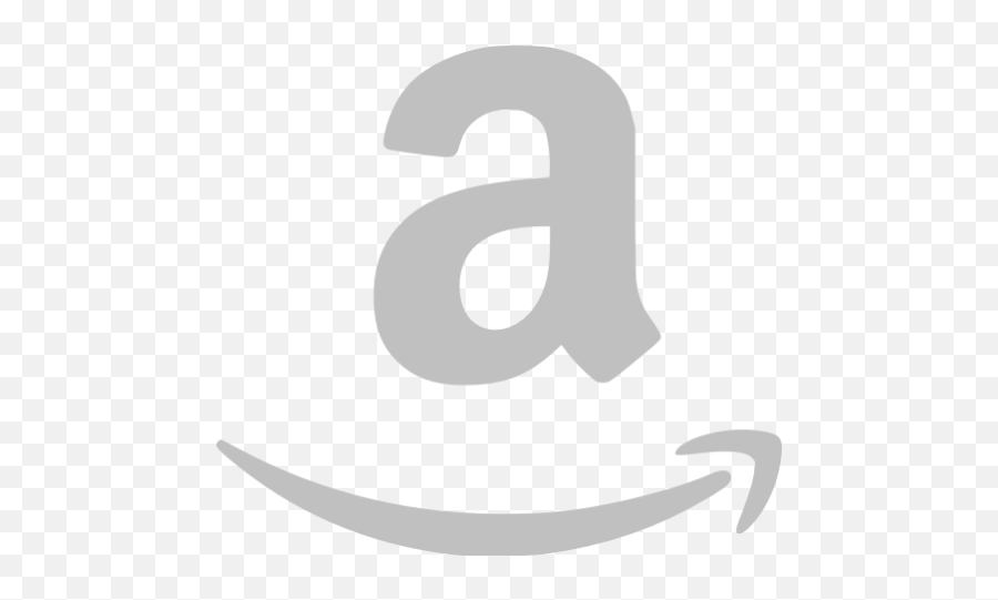 Free Silver Site Logo Icons - Amazon Icon White Png,Amazon Logo White Png