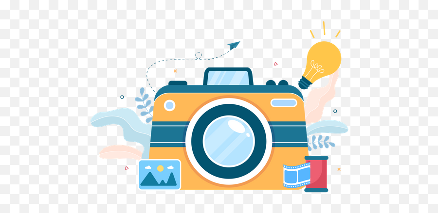 Camera Shutter Icon - Download In Flat Style Camera Illustration Png,Camera Shutter Icon Png