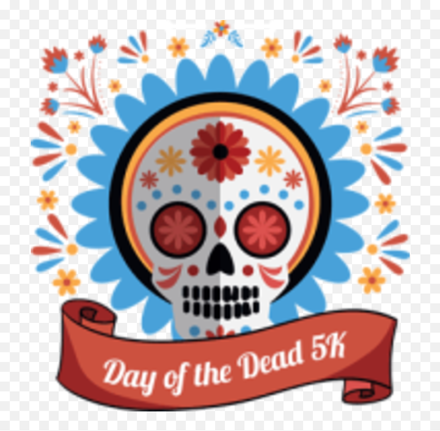 Day Of The Dead 5k - Denver Co 5k Running Clip Art Png,Day Of The Dead Png