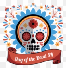 Day Of The Dead 5k - Denver Co 5k Running Clip Art Png,Day Of The Dead Png