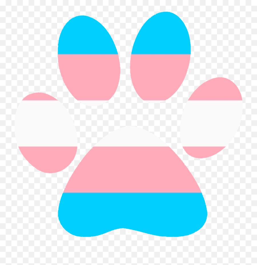 I Made Some Dog Paws With Pride Flags As Stamps So You Can - Dot Png,Trans Flag Icon Border