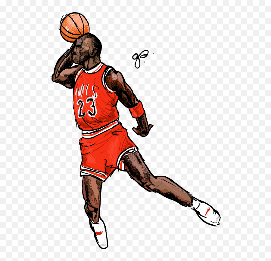 Michael Jordan Dunk Png 4 Image - Michael Jordan Drawing Easy,Michael Jordan Png