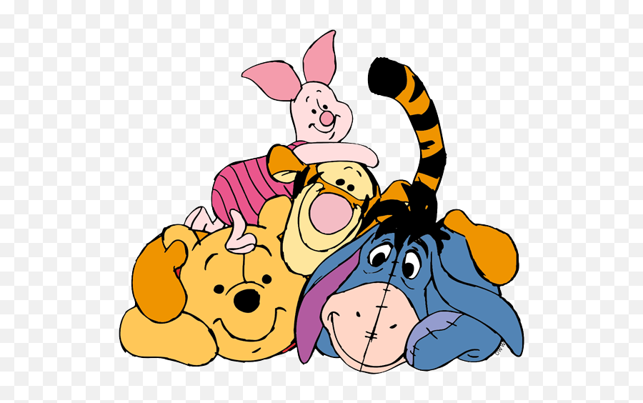 Winnie The Pooh Piglet Tigger And Eeyore Clip Art Disney - Tigger Eeyore Winnie The Pooh Png,Tigger Png