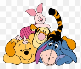 Winnie The Pooh Piglet Tigger And Eeyore Clip Art Disney - Tigger Eeyore Winnie The Pooh Png,Tigger Png