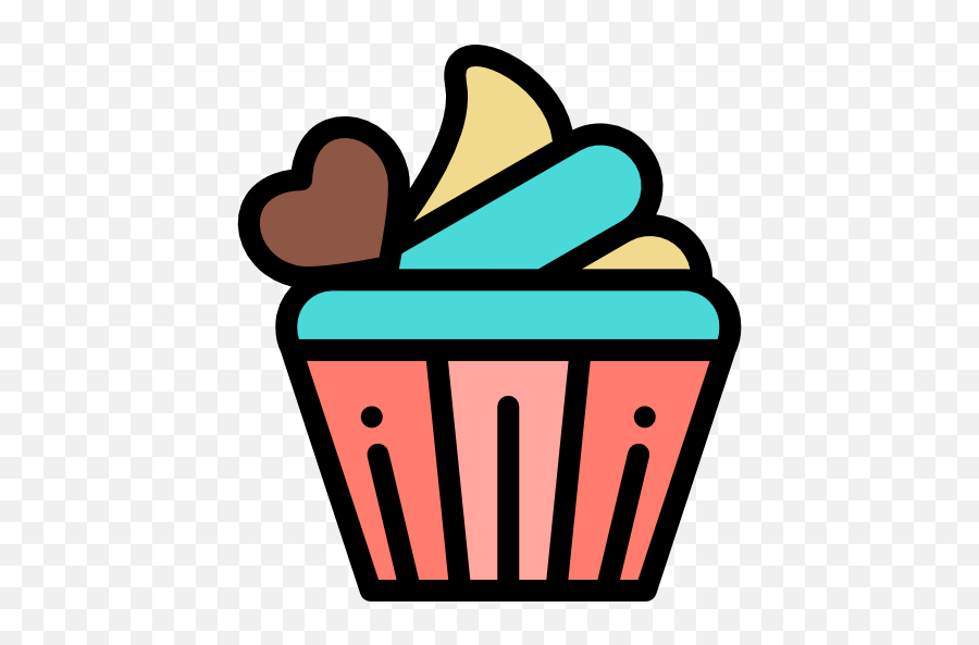 Cupcake - Free Food Icons Cupcake Icon Png Color,Cupcake Icon Png