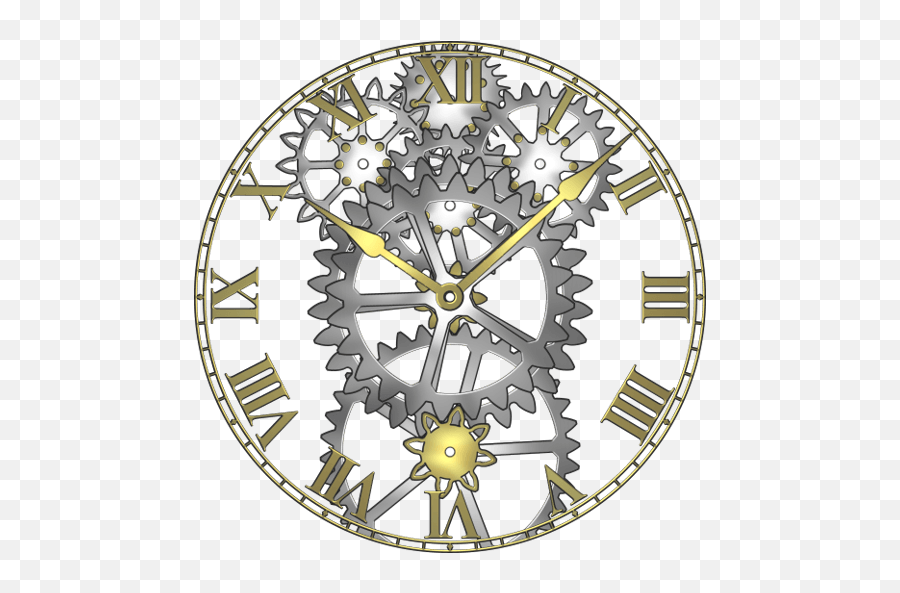 Brass Gears Clock Lwp Paid - Wall Clocks With Visible Mechanism Png,Gears Transparent