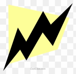 Lightening Bolt Royalty Free Vector Clip Art Illustration - Vertical png