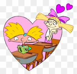 Hey Arnold - Helga And Arnold Png,Hey Arnold Png