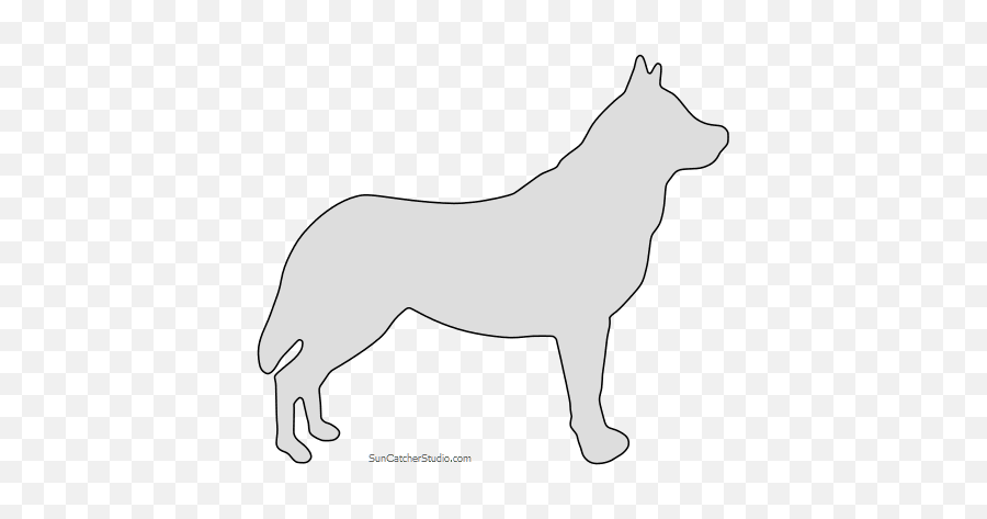 Dog Patterns Stencils And Silhouettes - Mackenzie River Husky Png,Husky Png